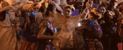 People Celebrating Day Of The Dead GIF