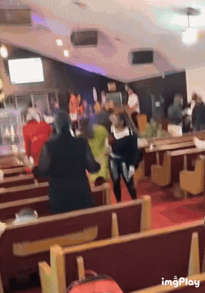 People Dancing In Church With Imgplay GIF