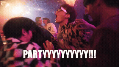 People Dancing In Club Saying Party GIF