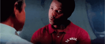 People Dancing In Dark Room With Blue Light GIF