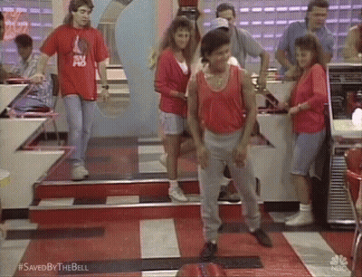 People Dancing In Diner Saved By The Bell GIF