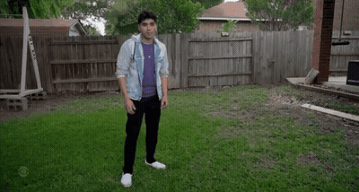 People Dancing In Front Of Building Saying Yo Adrian We Did It GIF