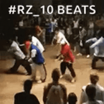People Dancing In Front Of Crowd GIF