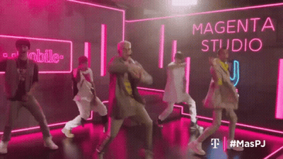 People Dancing In Magenta Studio GIF