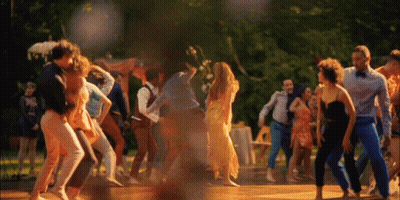 People Dancing In Park GIF
