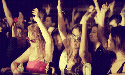 People Dancing In Park GIF