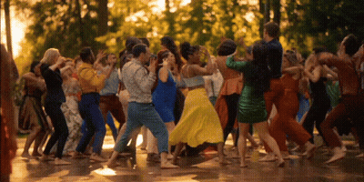 People Dancing In Park GIF
