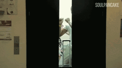 People Dancing Inside Elevator GIF