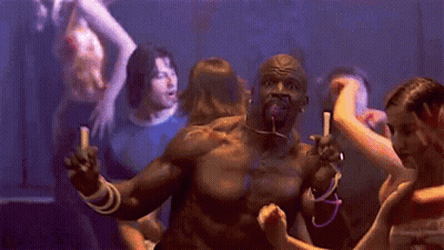 People Dancing Man Holding Woman's Arm GIF