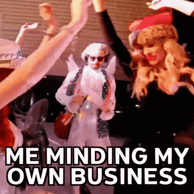 People Dancing Minding My Own Business GIF