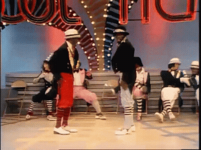 People Dancing On Hollywood Stage GIF