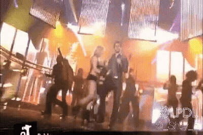 People Dancing On Stage In Club GIF