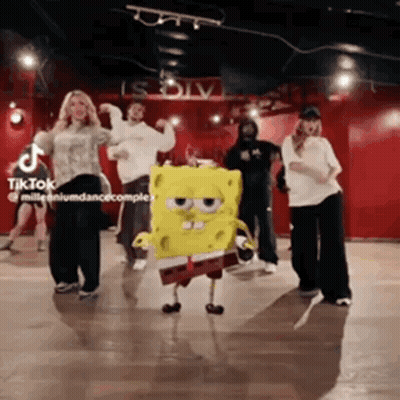 People Dancing With SpongeBob SquarePants GIF