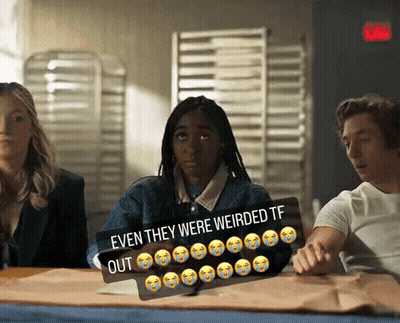 People Even They Were Weirded TF Out Sign GIF