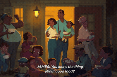 People Gathered At House With James GIF
