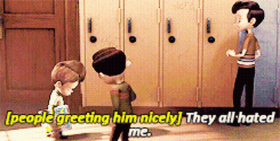 People Greeting Cartoon Scene GIF