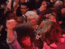 People Headbanging Altogether GIF