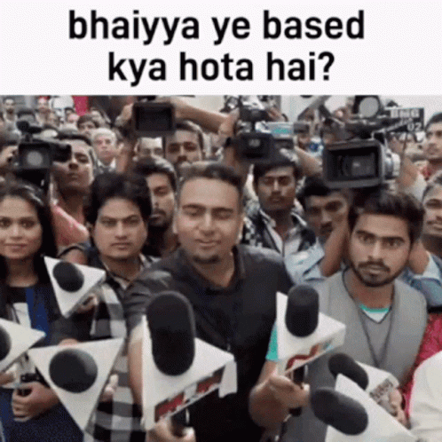 People Holding Microphones And Sign GIF