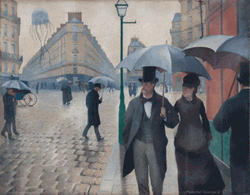 People Holding Umbrella It's Rainy Day GIF