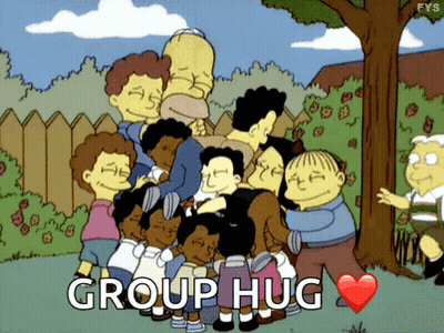 People Hugging Group Hug GIF