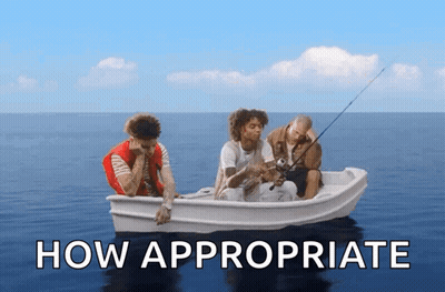 People In Boat How Appropriate GIF