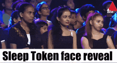 People In Dark Room Sleep Token Face Reveal GIF