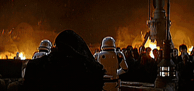 People In Front Of Burning Building GIF