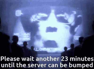 People In Front Of Screen Saying Please Wait 23 Minutes GIF