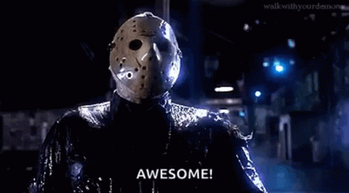 People In Jason Voorhees Masks Get Fucked GIF