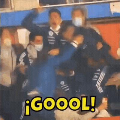 People In Room With Word Goool GIF