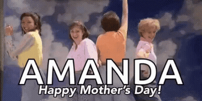 People Jumping Happy Mother's Day Amanda GIF