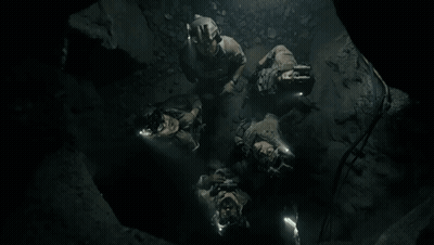 People Lying In Cave Looking Up GIF