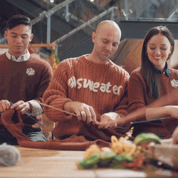 People Making Brown Sweater Weather GIF