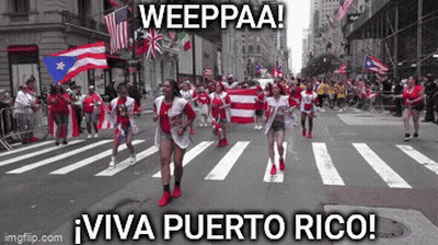 People Marching Weeppaa Viva Puerto Rico GIF