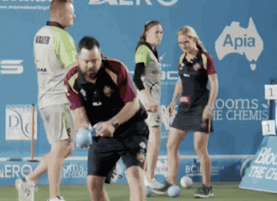 People Playing Bowling At Apia Sign GIF