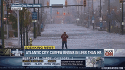 People Playing By The Streets During Hurricane Meme GIF