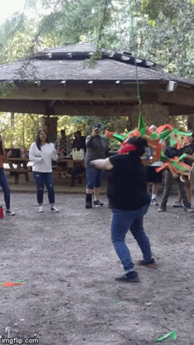 People Playing Game In Park GIF