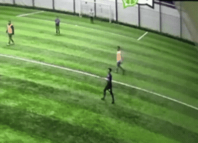 People Playing Soccer On Green Field GIF
