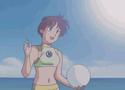 People Playing Volleyball On Sunny Day GIF
