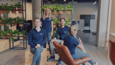 People Posing With Shirt Saying A GIF
