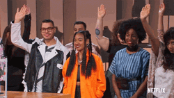 People Raising Hand Volunteer GIF