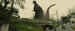 People Running Away From Shin Godzilla GIF