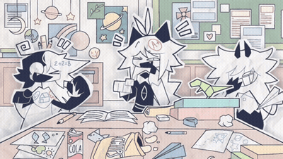 People Sitting At Table With Chips And Cola GIF
