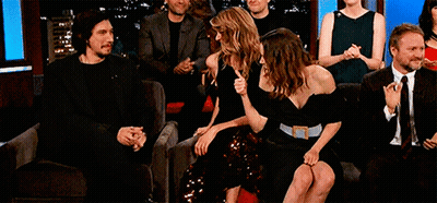 People Sitting In Chairs With Jimmy Kimmel GIF