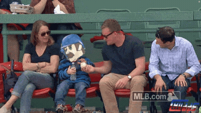 People Sitting In Stadium With Mlb.com GIF