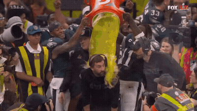 People Standing Around Cone Saying Fox Flex GIF