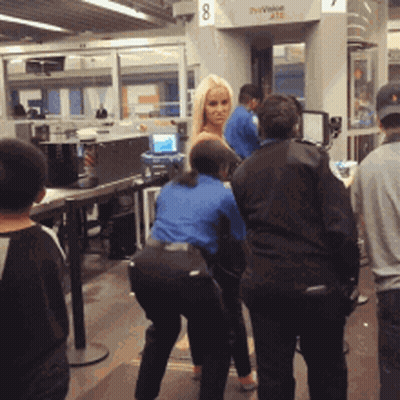 People Standing At Duty Officer Machine GIF