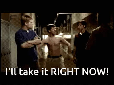 People Standing In Hallway Saying I'll Take It Right Now GIF
