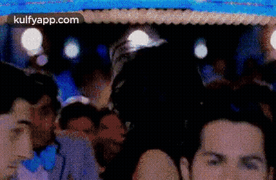 People Standing In Party Crowd GIF