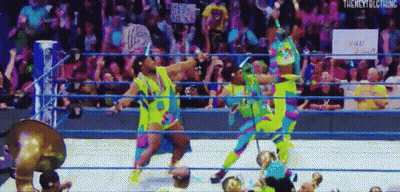 People Standing In Wrestling Ring GIF